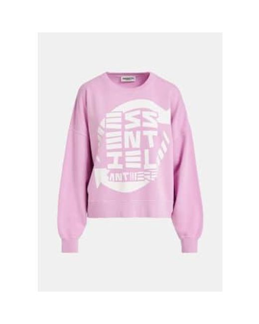 Essentiel Antwerp Pink Lilac Faena Sweatshirt / 0