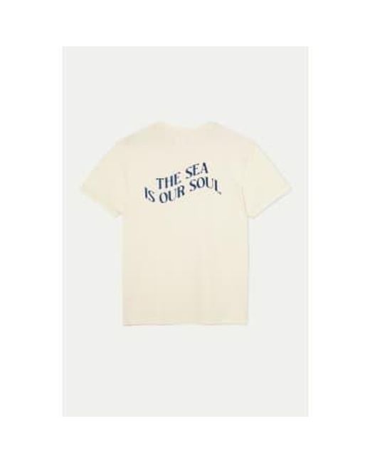 La Paz White Ecru Dantas Soul Print T-shirt / M for men