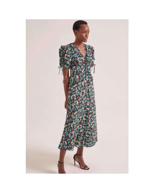 Ophelia Dress In Tropical Floral di Cefinn in Black