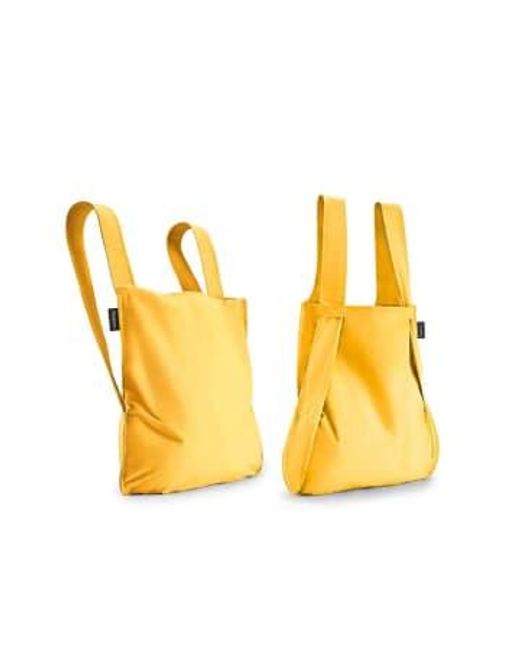 Shopper Backpack Golden di NOTABAG in Yellow