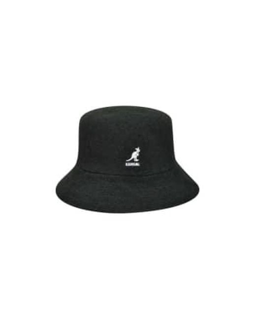 Kangol Black Bermuda Bucket Hat Large