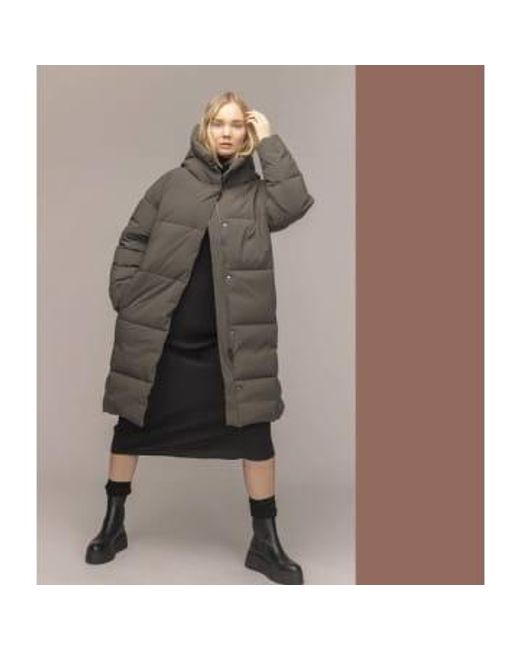 Edición escandinava daunen daunen agrupación acolchada Cashmere Fashion de color Brown