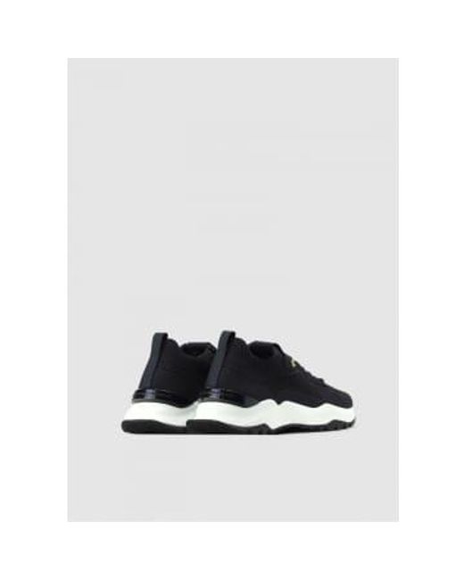 Android Homme White S Leo Carrillo Textured Knit Trainers for men