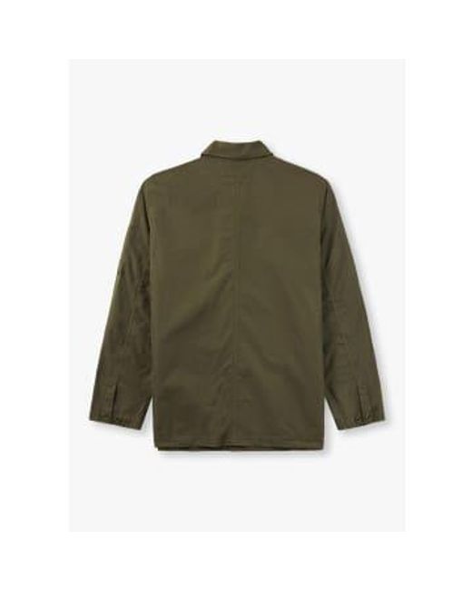 Cp Company Mens Flatt Nylon Chore Jacket In Ivy di C P Company in Green da Uomo