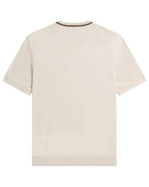Fred Perry Natural M7 Crew Neck Pique T-shirt for men