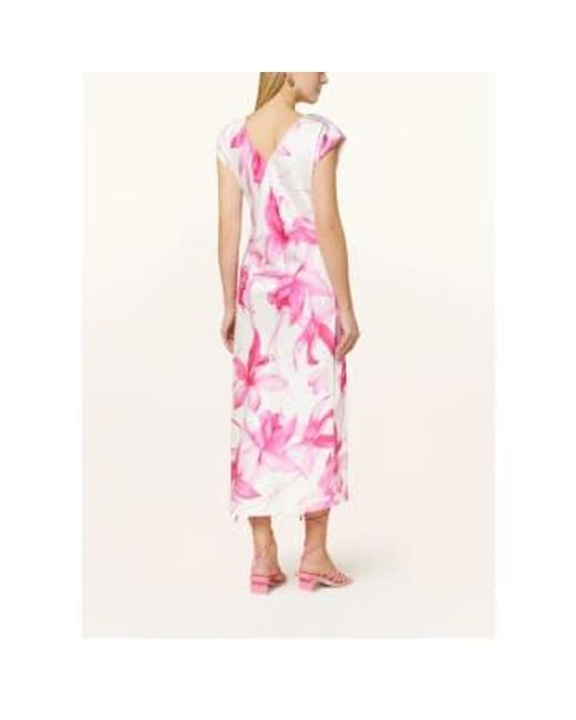 Marella Pink Satin Floral Dress