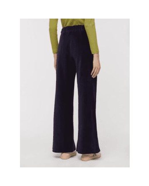 Elastic Corduroy Pants With Zipper Maxi In From di Nice Things in Green