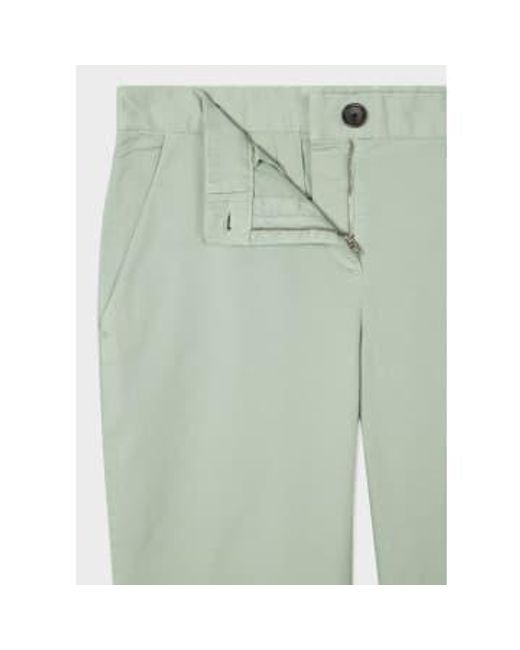Paul Smith Green Mint Cotton Brushed Slim Fit Chinos 40it