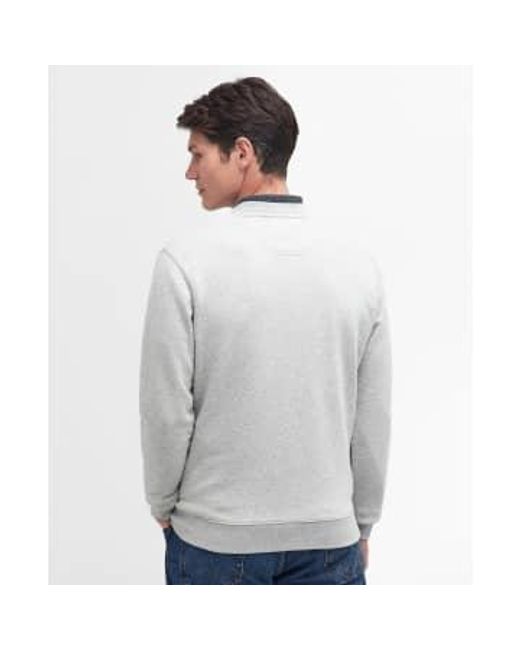 Barbour Gray Addington Sweatshirt for men
