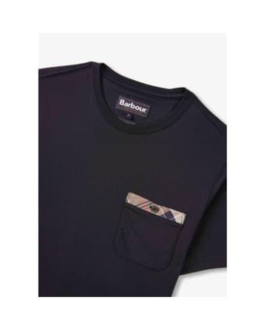 Barbour Black S Durness Pocket T-shirt for men