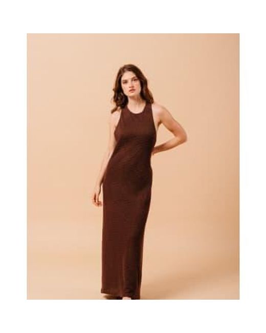 Grace And Mila Or Mirabelle Dress Chocolate di Grace & Mila in Natural