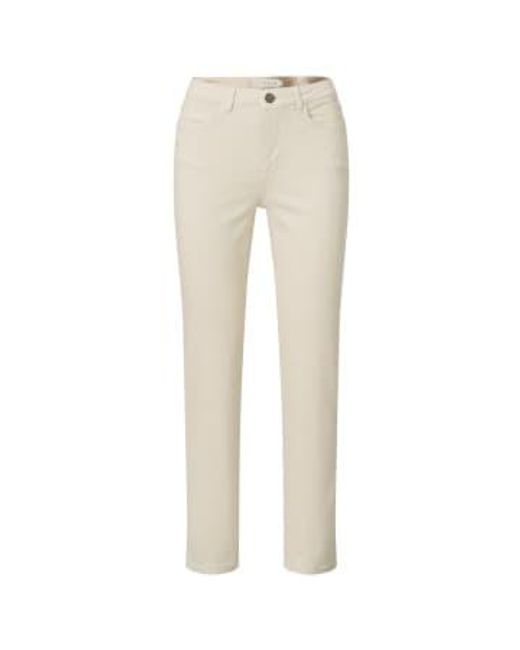 Yaya Natural Coloured Denim Jeans With Straight Legs