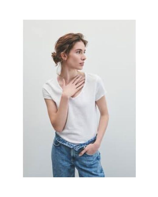 American Vintage White Sonoma T-shirt S