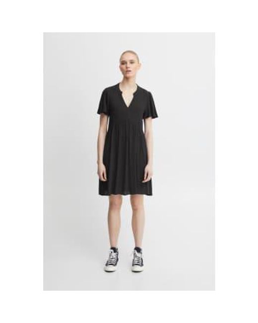Ichi Black Marrakech Short Dress--20118574 Small
