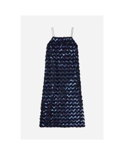 Munthe Blue Movement Embellished Dress