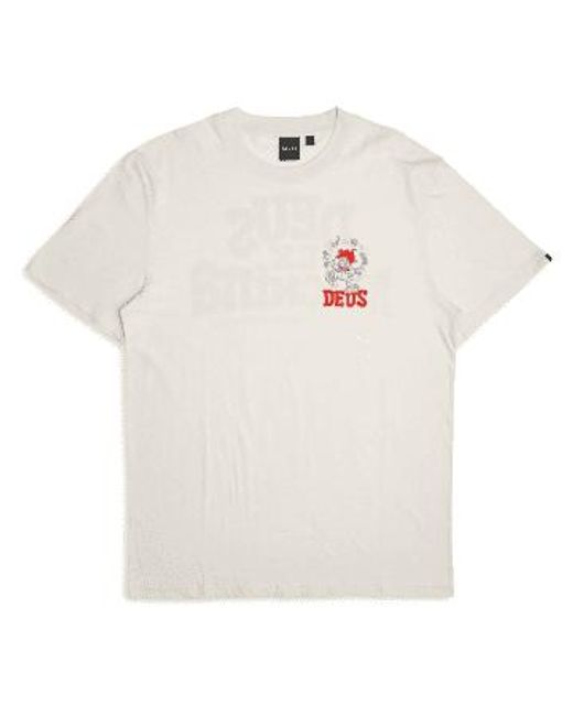Deus Ex Machina White Redline Short-sleeved T-shirt for men