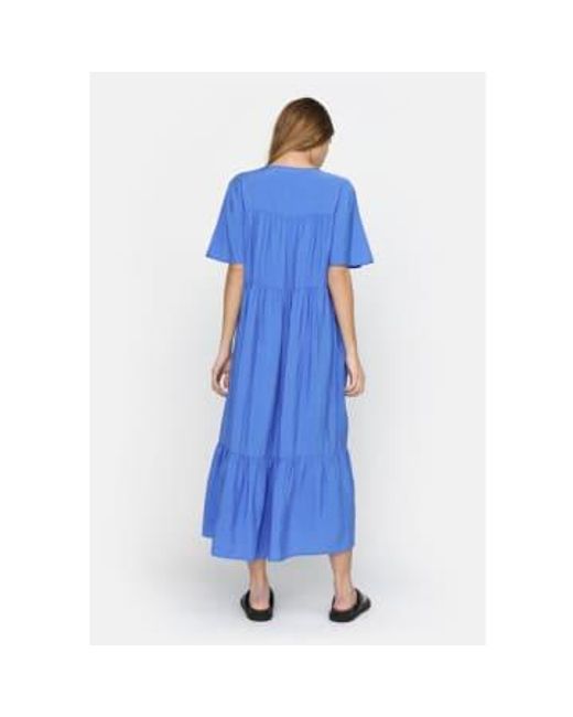SOFT REBELS Blue Srfreja Amparo Midi Dress