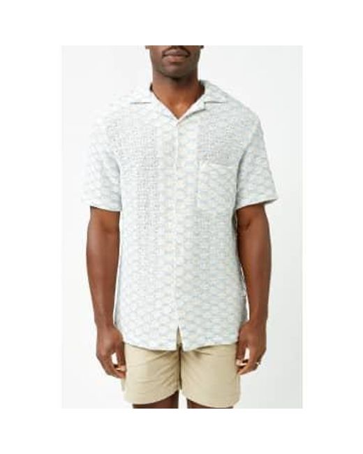 Portuguese Flannel White Net Shirt / S for men