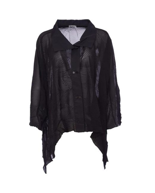 Naya Crinkle Shirt/jacket Taffeta Collar Black
