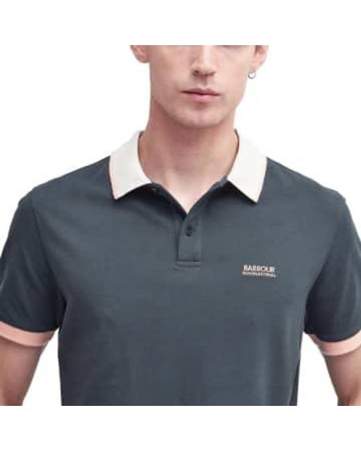 Barbour Blue Howall Polo for men