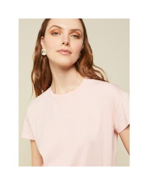 T-shirt Marshmallow Ottod'Ame en coloris Pink