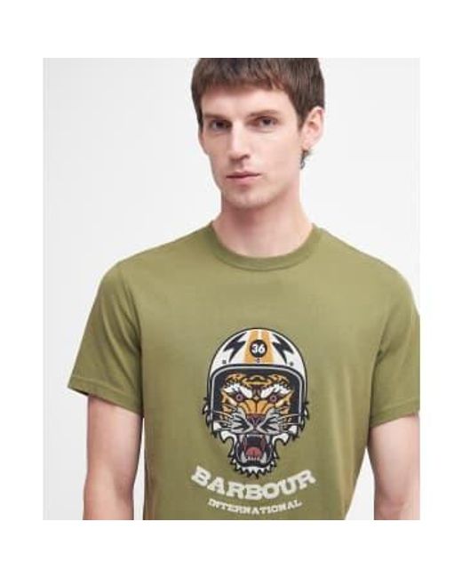 International socket graphic t-shirt branch Barbour pour homme en coloris Green