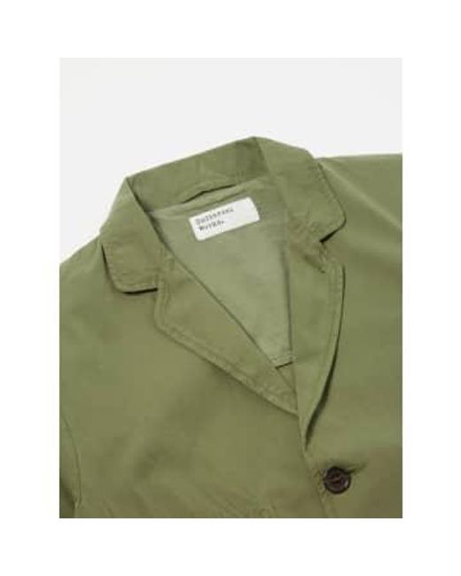Cinco chaqueta bolsillo en lienzo verano abedul Universal Works de hombre de color Green