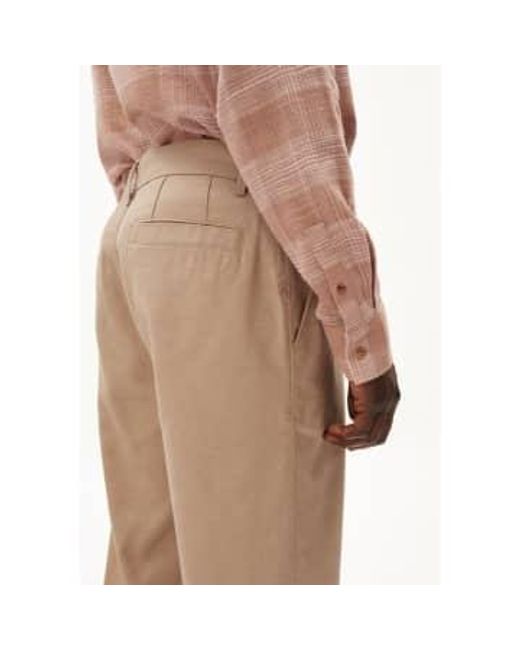 Pantalones lino polvo canela Álvaaro ARMEDANGELS de hombre de color Brown