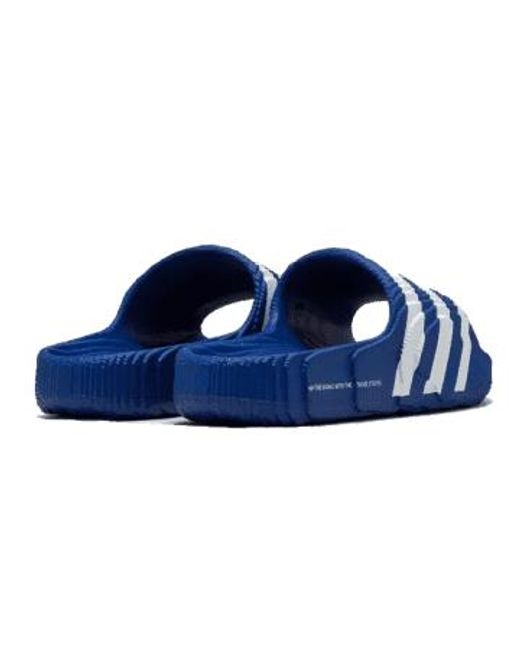 Adidas Adilette 22 Blue, Blue & Cloud White 40 1/2 for men