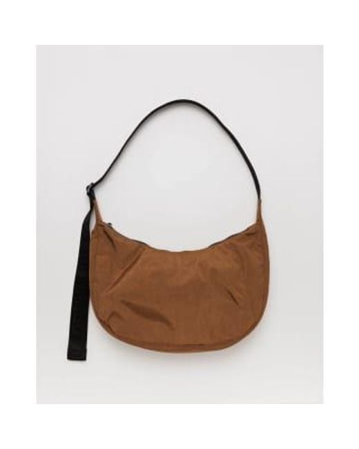Baggu Brown Medium Nylon Crescent Bag Nylon