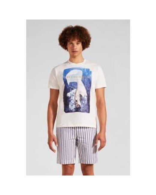 Vilebrequin Blue Sailing Boat From The Sky T-shirt Off for men