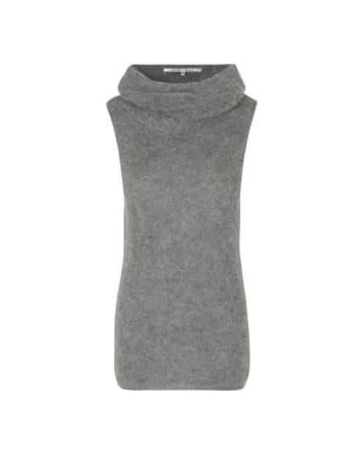 Second Female Gray Kinne Knit Vest Xsmall