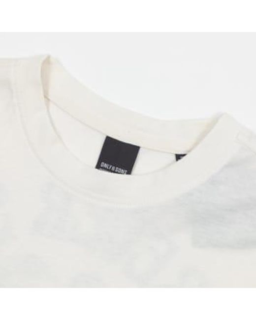T-shirt du club surf uniquement et s fils en blanc Only & Sons pour homme en coloris White