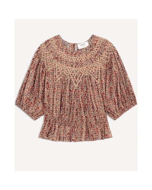 として バッシュ レディース シャツ トップス Isaure Ruffled Hem Blouse Blue Revida 店 につきまし として バッシュ レディース シャツ トップス Isaure Ruffled Hem Blouse Blue Revida 店 につきまし