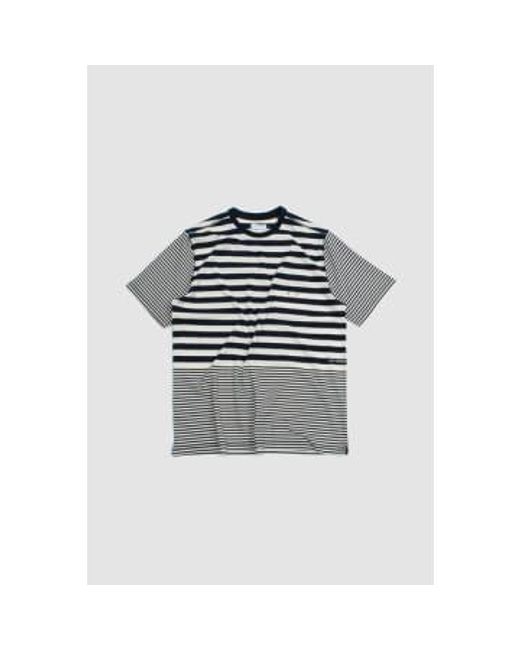 Pop Trading Co. Blue Striped Pocket T-shirt Navy/off White S for men