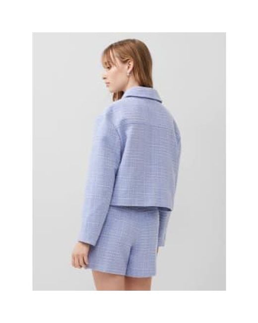 Effie Boucle Jacket Or Bluebell Classic di French Connection