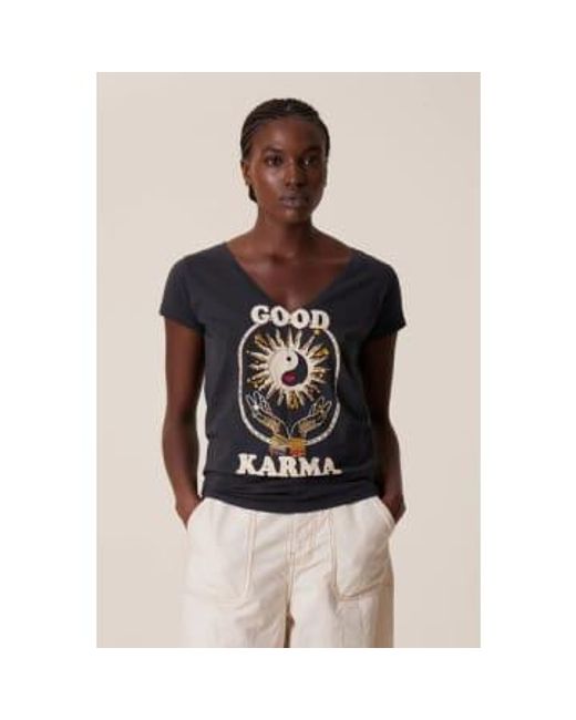 Karma tonton t-shirt off Leon & Harper en coloris Black