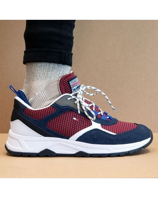 tommy hilfiger fashion mix sneaker in black