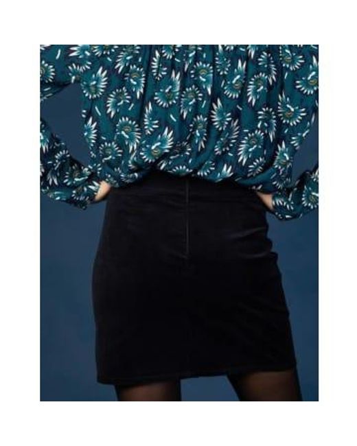 Louizon Blue Dark Cotton Punky Skirt Size 0 Extra Small