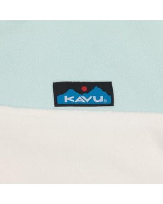 Womens Cavanaugh Fleece In And White di Kavu in Blue