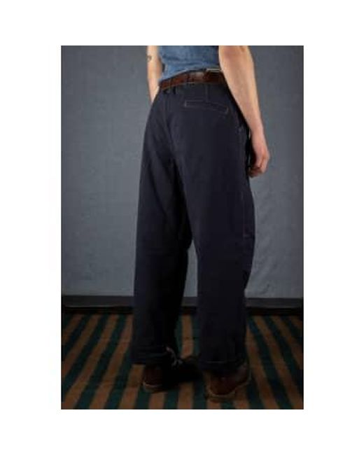 Scarti Lab Blue Cotton-hemp Pants for men