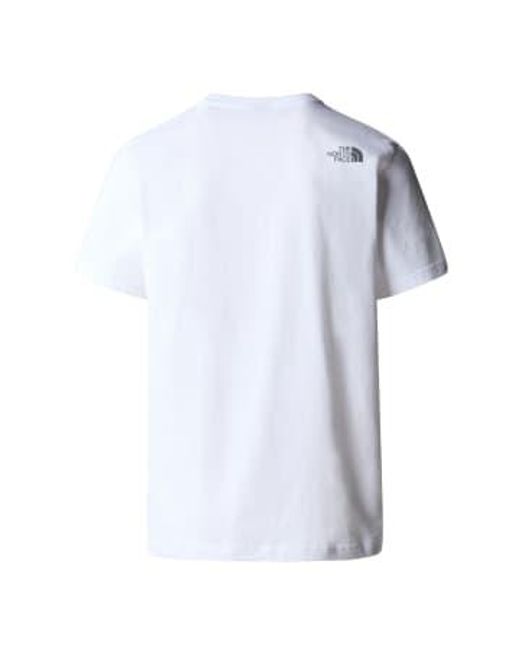 The North Face Blue T-shirt Mountain Line Xl for men