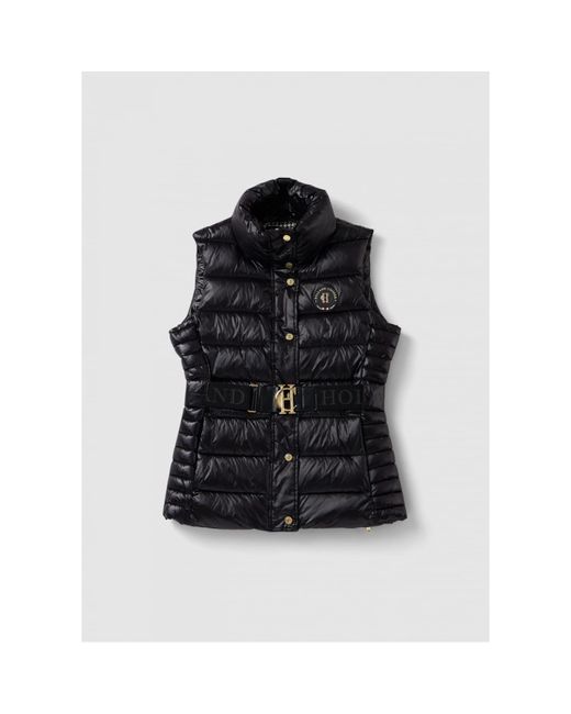 Holland Cooper Black S Valais Quilted Gilet
