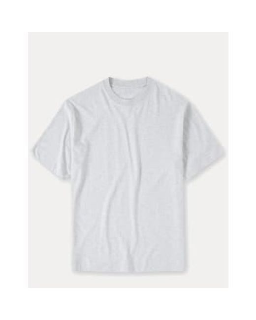 T Shirt Jersey Coton Bio Gris di Closed in White da Uomo