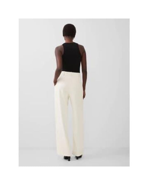 French Connection White Harry Suiting Trousers