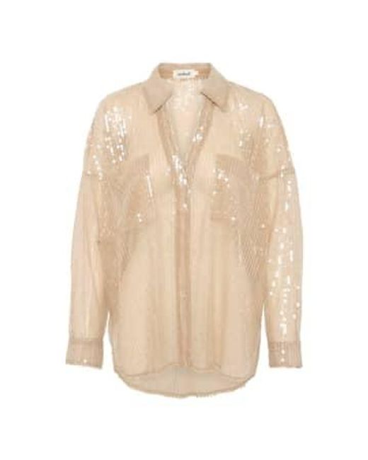 Charlee Shirt In Spray di Soaked In Luxury in Natural