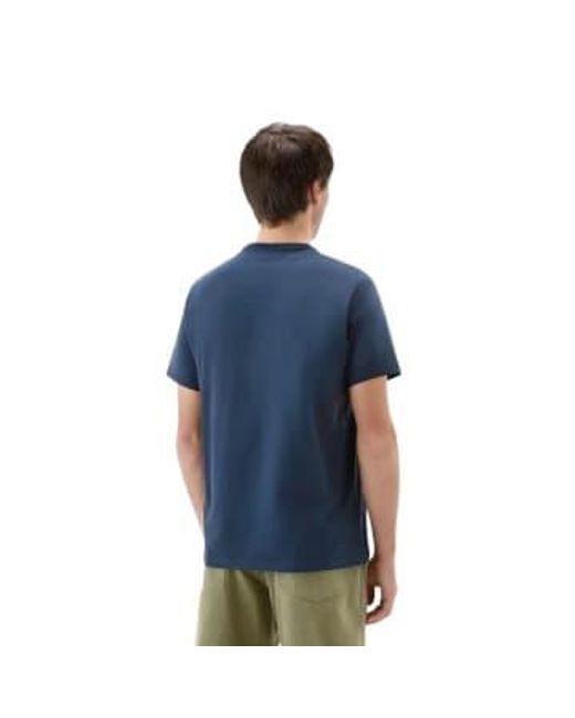 Woolrich Blue T-shirt Sheep Uomo Melton S for men