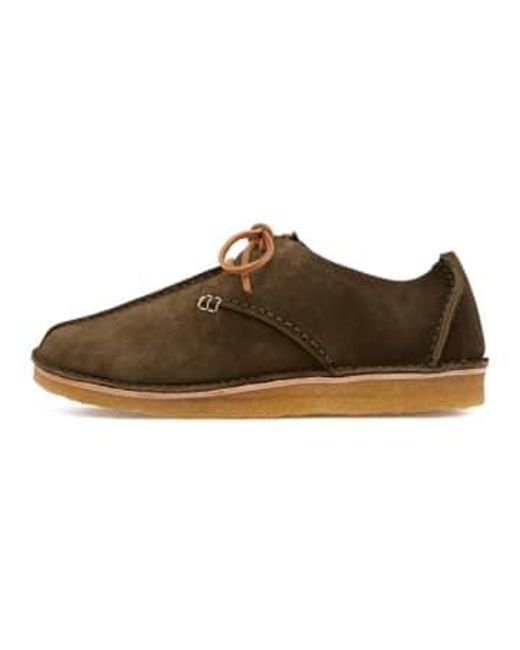 Yogi Footwear Brown Caden Suede Centre Seam Shoe for men
