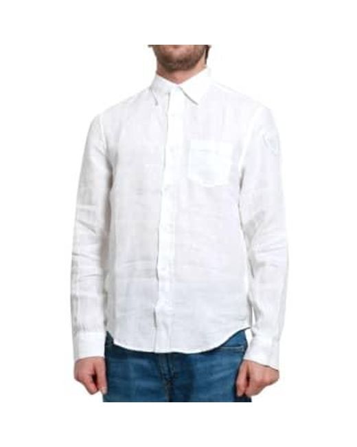 Blauer White Shirt 24sblus01025 006781 102 L for men