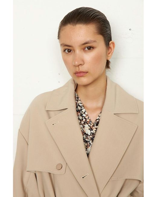 Second Female Natural Silvia Classic Trenchcoat